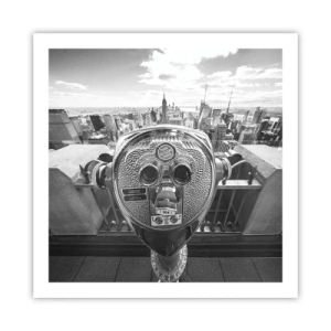 Affiche - Poster - Ville sur les villes - 60x60 cm