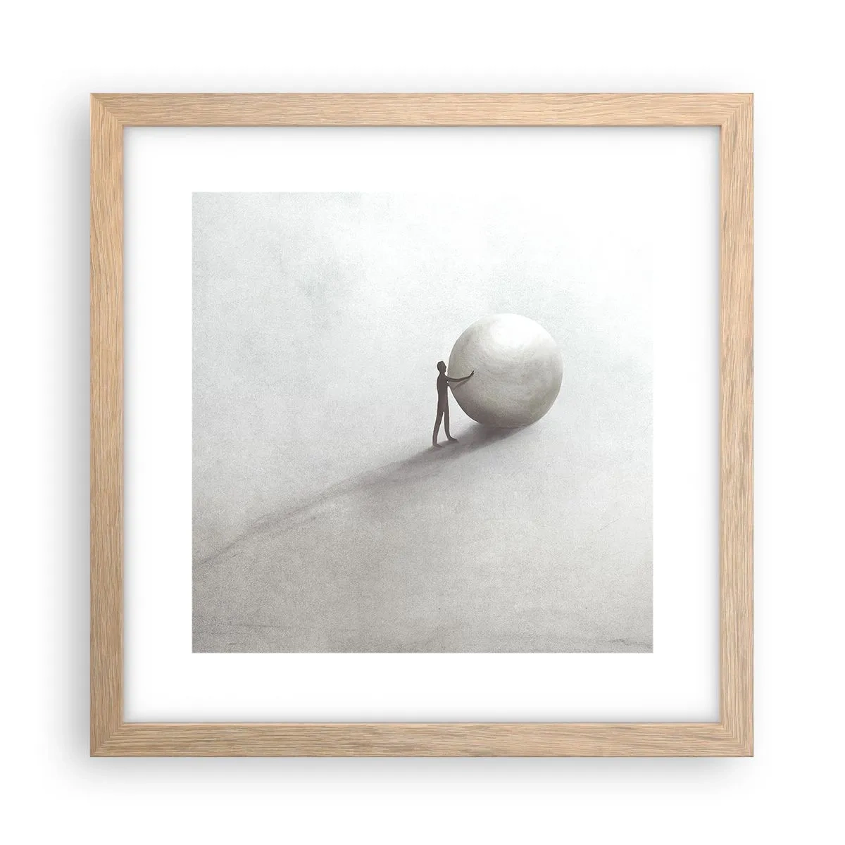 Affiche dans un chêne clair - Poster - Jeu de la vie - 30x30 cm