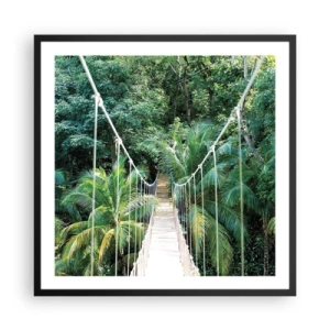 Affiche dans un cadre noir - Poster - Welcome to the jungle! - 60x60 cm