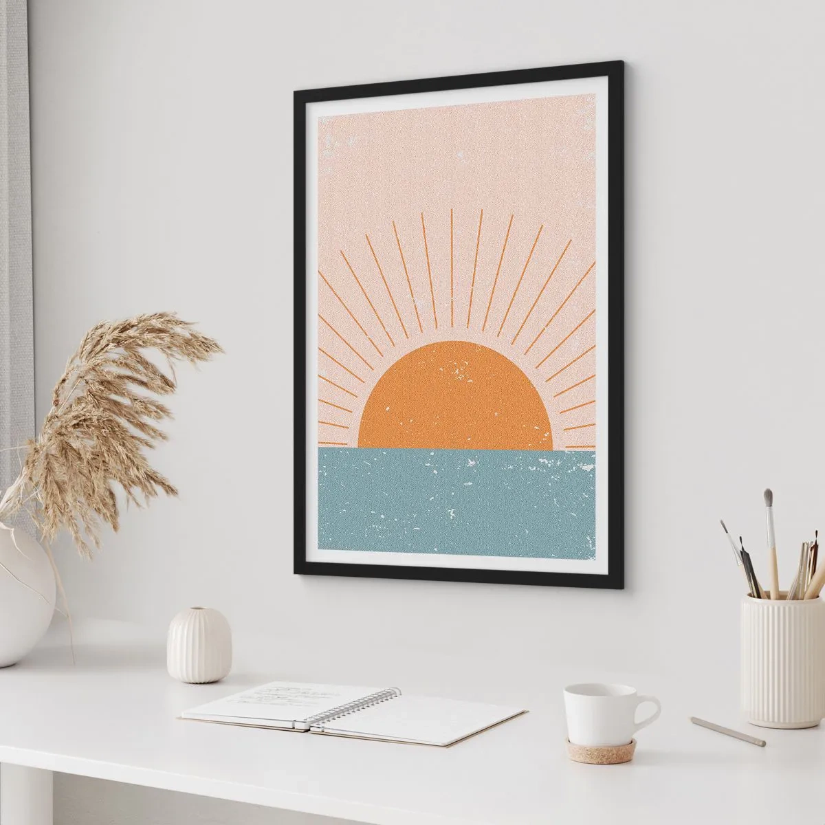 Affiche dans un cadre noir - Poster - Un miracle au quotidien - 70x100 cm