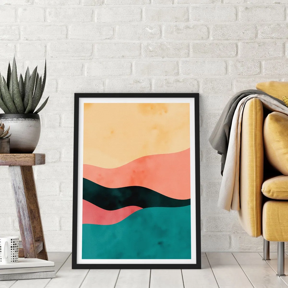 Affiche dans un cadre noir - Poster - Conformité non-conforme - 40x50 cm