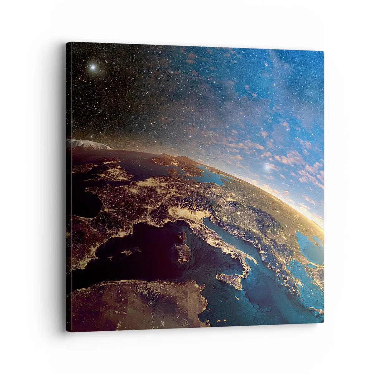 Impression sur toile - Image sur toile - Regardons-nous de loin - 30x30 cm