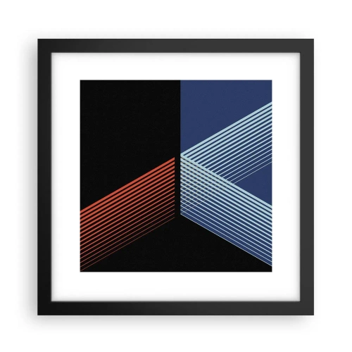 Affiche dans un cadre noir - Poster - Histoire simple - 30x30 cm