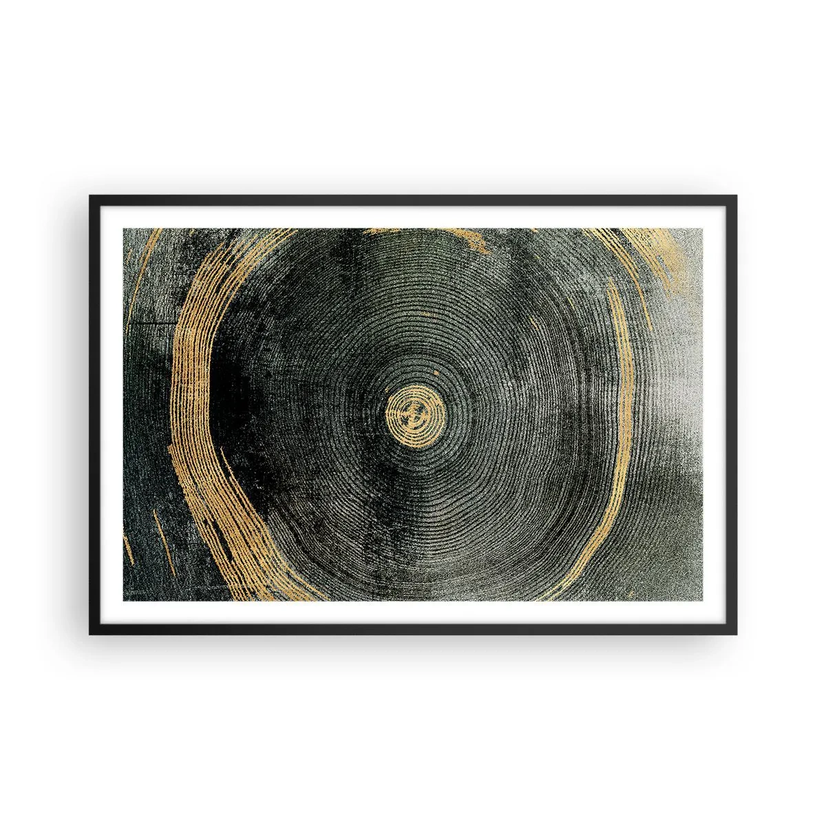 Affiche dans un cadre noir - Poster - Changement et persistance - 91x61 cm