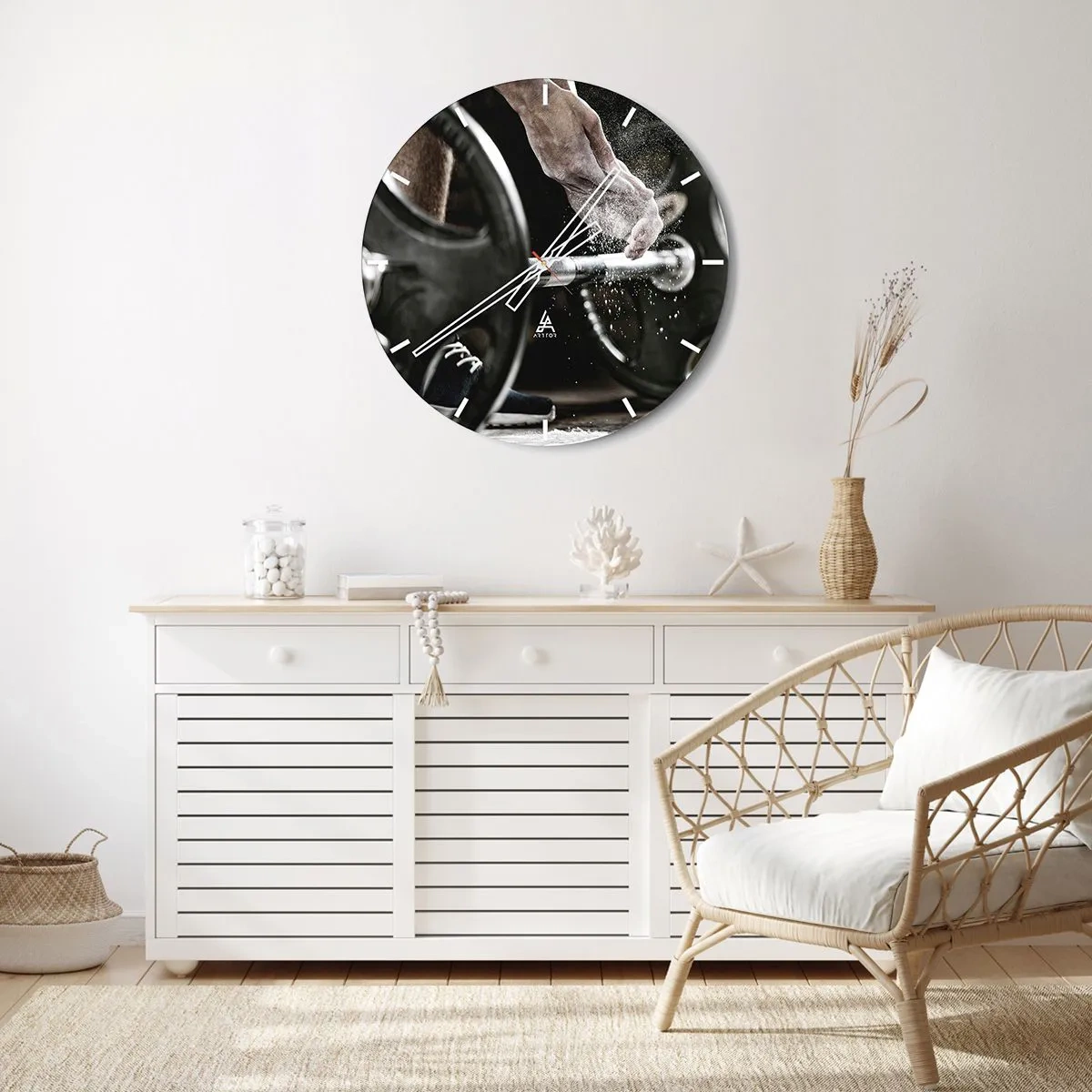 Horloge murale - Pendule murale - Défi accepté! - 40x40 cm