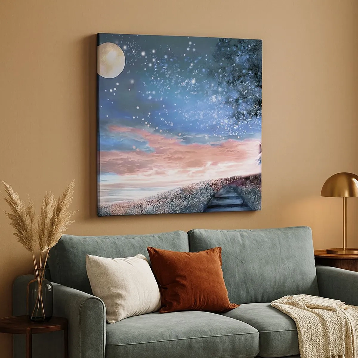 Impression sur toile - Image sur toile - Spectacle étoilé - 30x30 cm