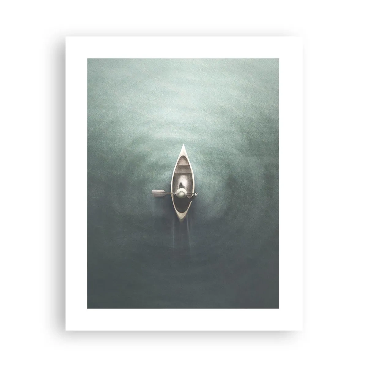 Affiche - Poster - À travers le lac de la lune - 40x50 cm