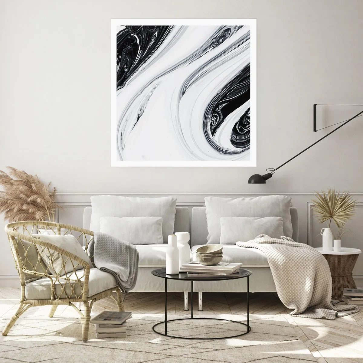 Affiche - Poster - Une combinaison d'opposés - 50x50 cm