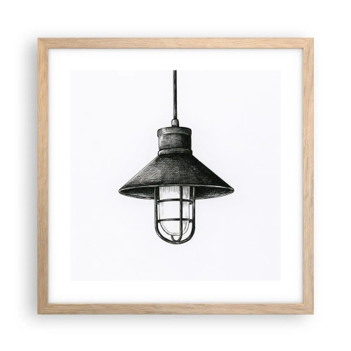 Affiche dans un chêne clair - Poster - Comme il y a des années… - 40x40 cm