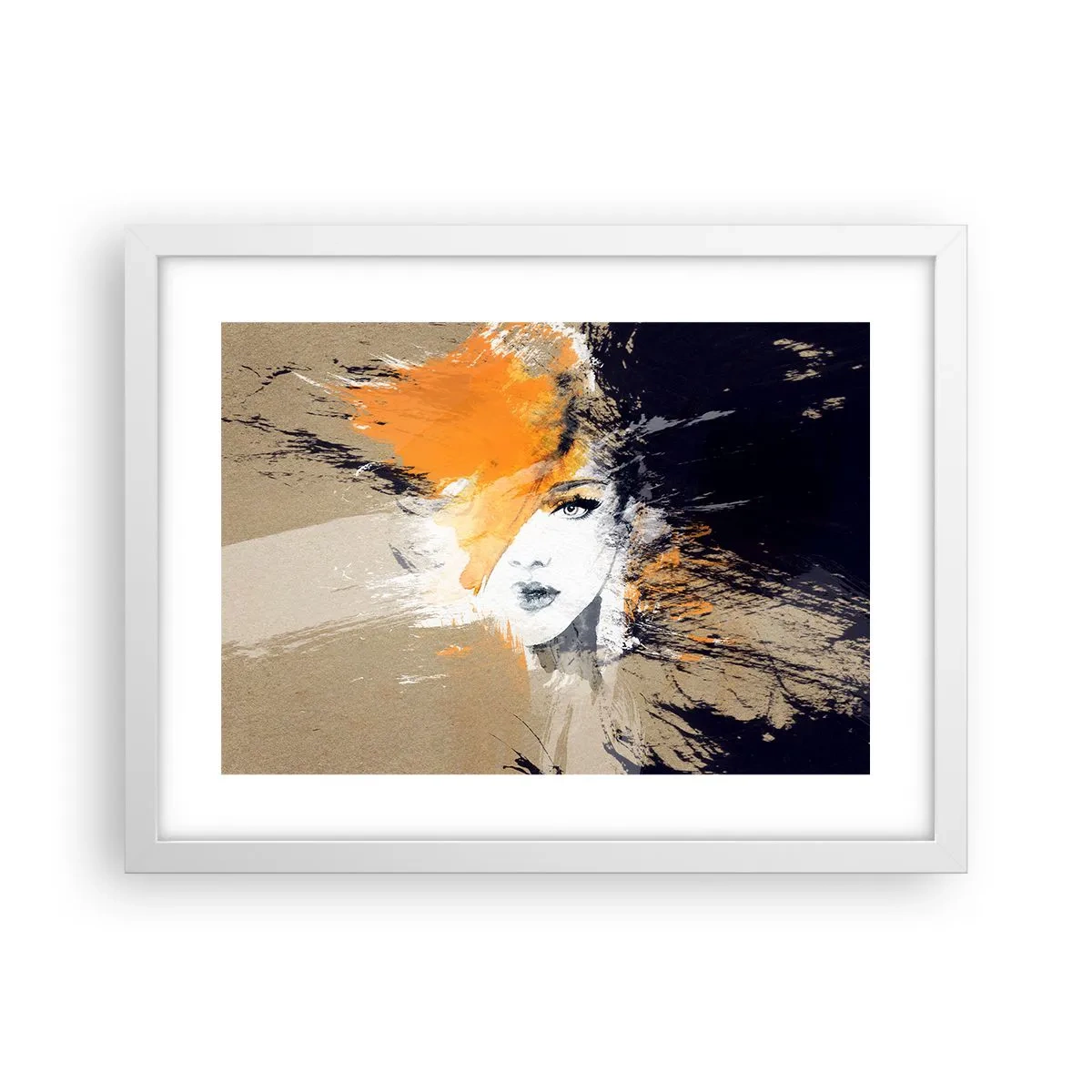 Affiche dans un cadre blanc - Poster - Et la lumière fut - 40x30 cm