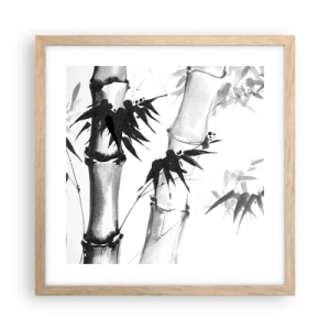 Affiche dans un chêne clair - Poster - Gros plan sur l'orient - 40x40 cm