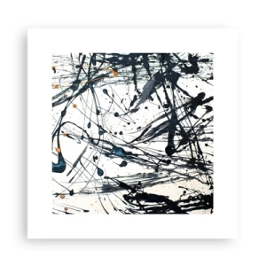 Affiche - Poster - Abstraction expressionniste - 30x30 cm