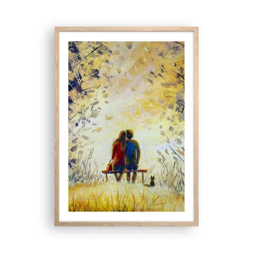 Affiche dans un chêne clair - Poster - Moment magique - 50x70 cm