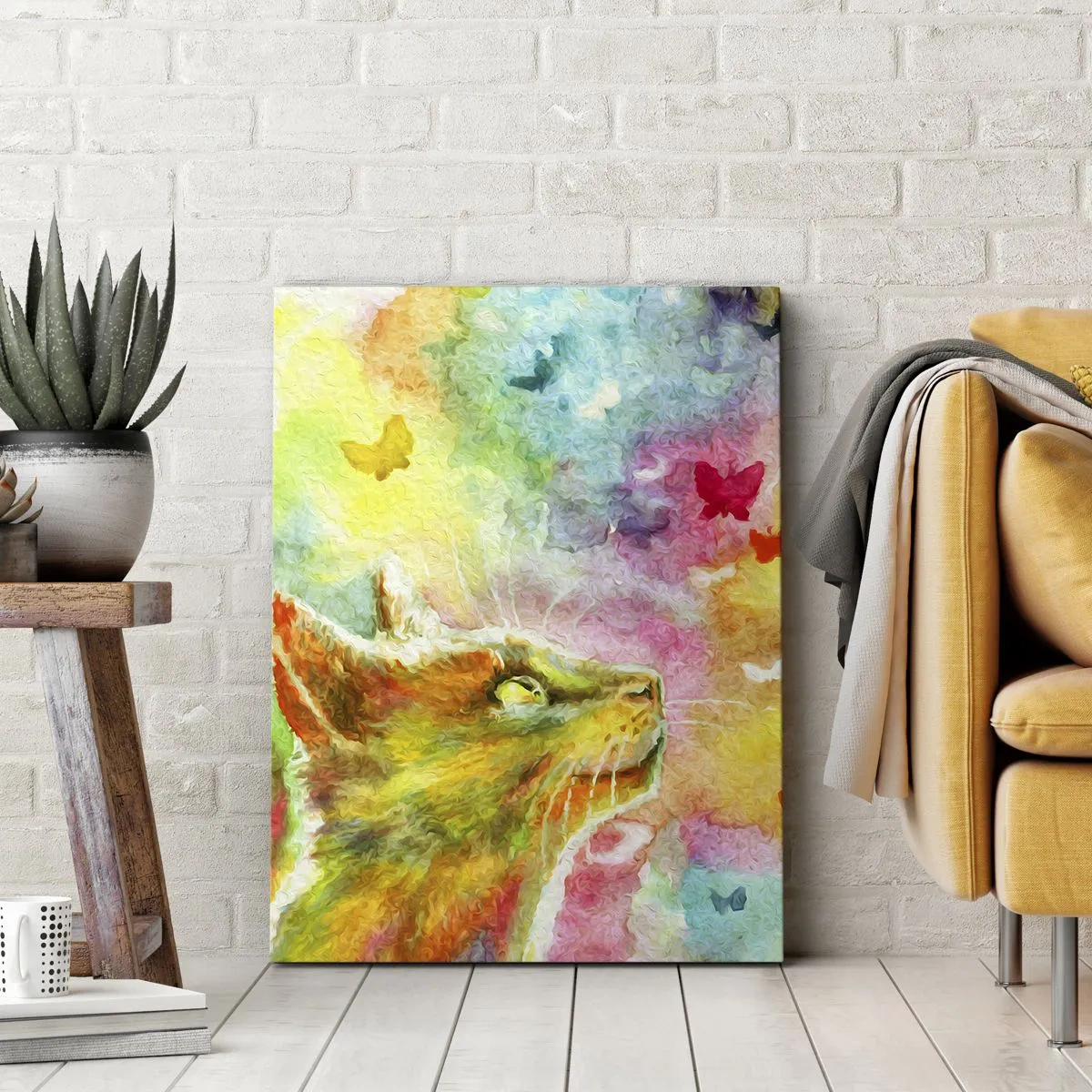 Impression sur toile - Image sur toile - Bayou-bayou au paradis des chats - 45x80 cm