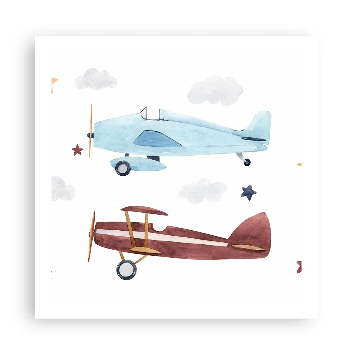 Affiche - Poster - Monsieur le pilote, nous vous attendons ! - 60x60 cm