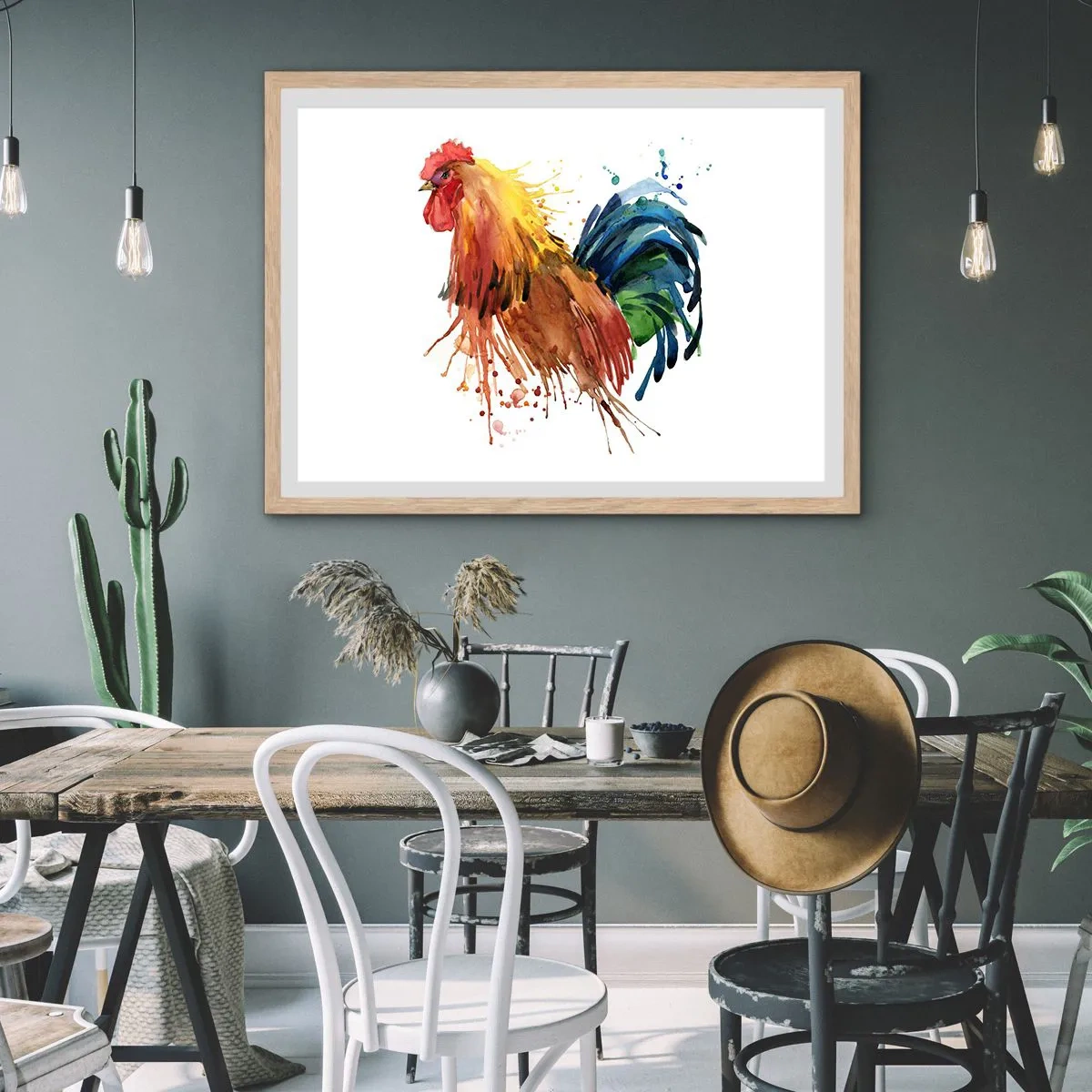 Affiche dans un chêne clair - Poster - Robe royale, fierté royale - 100x70 cm