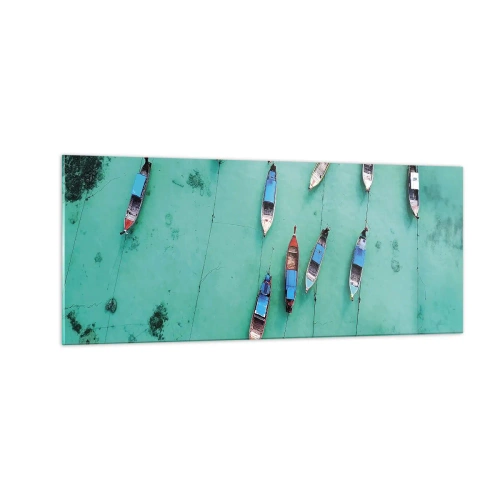 Impression sur verre - Image sur verre - Dans une attente jouyeuse - 100x40 cm