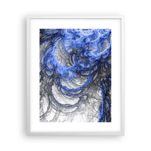 Affiche dans un cadre blanc - Poster - La naissance d'une vague - 40x50 cm