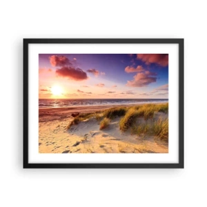 Affiche dans un cadre noir - Poster - L'air sent déjà l'été - 50x40 cm