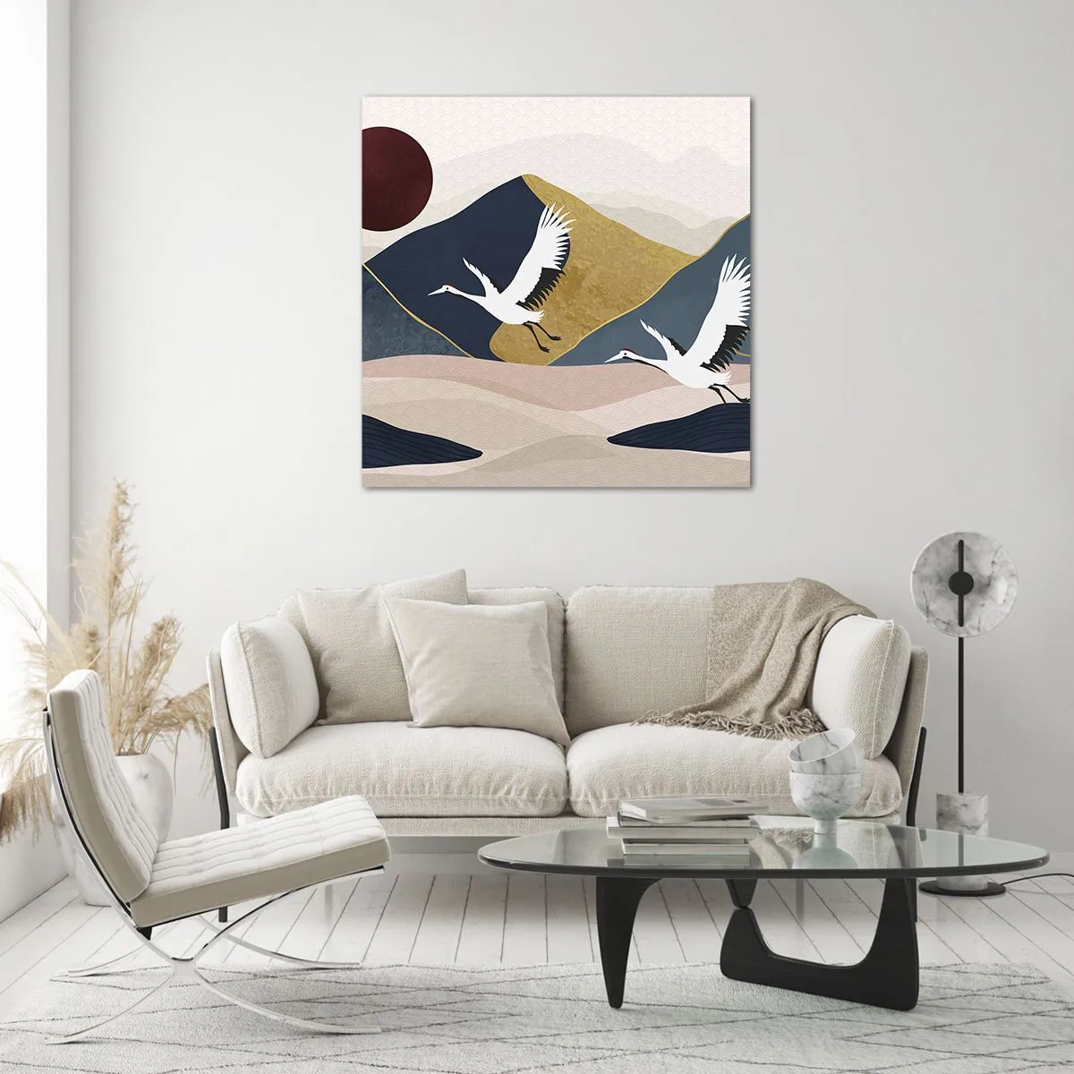 Impression sur verre - Image sur verre - Encore une fois, la journée s'est ÉCOULÉE - 30x30 cm
