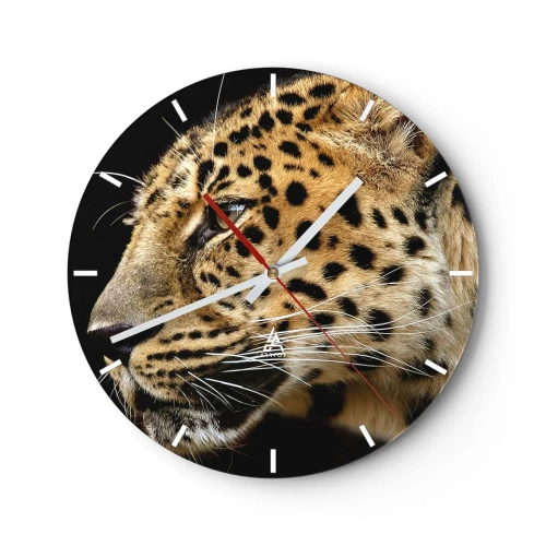 Horloge murale - Pendule murale - Calme, concentré, prêt - 40x40 cm