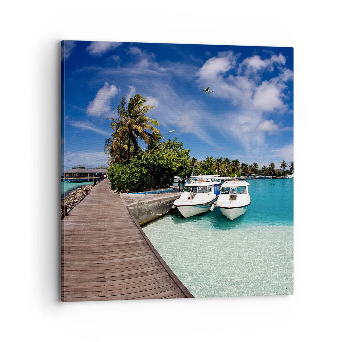 Impression sur toile - Image sur toile - Et cependant, le paradis existe bien - 70x70 cm