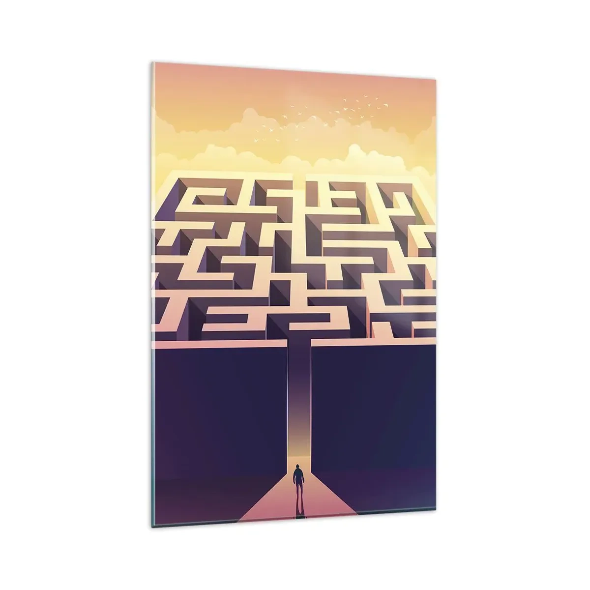 Impression sur verre - Image sur verre - Le temps de la décision - 80x120 cm