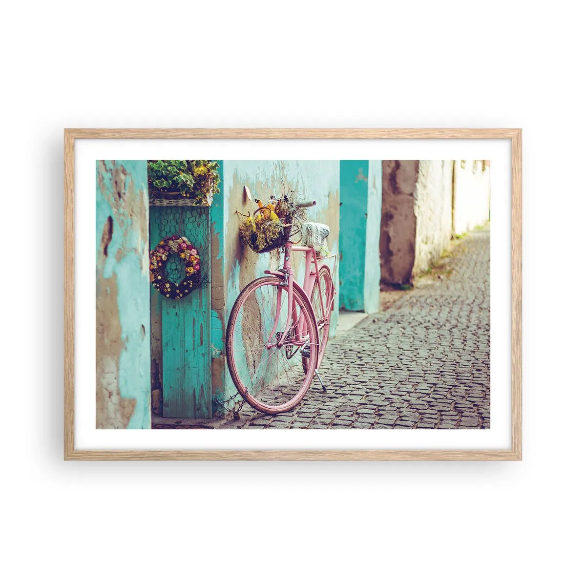 Affiche dans un chêne clair - Poster - Je reviens tout de suite - 70x50 cm