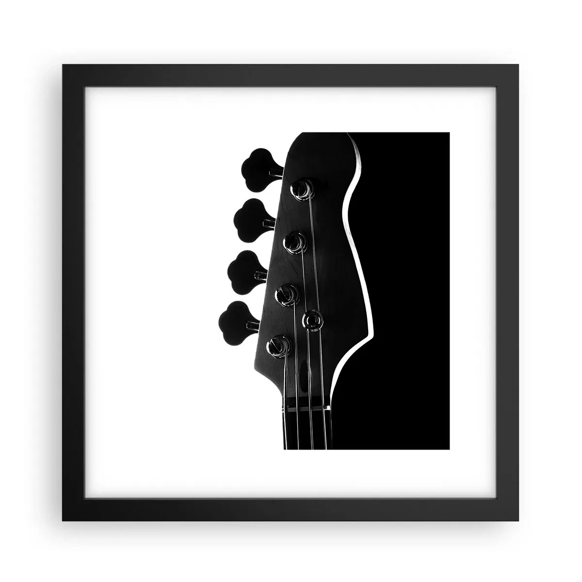 Affiche dans un cadre noir - Poster - Silence de roche - 30x30 cm