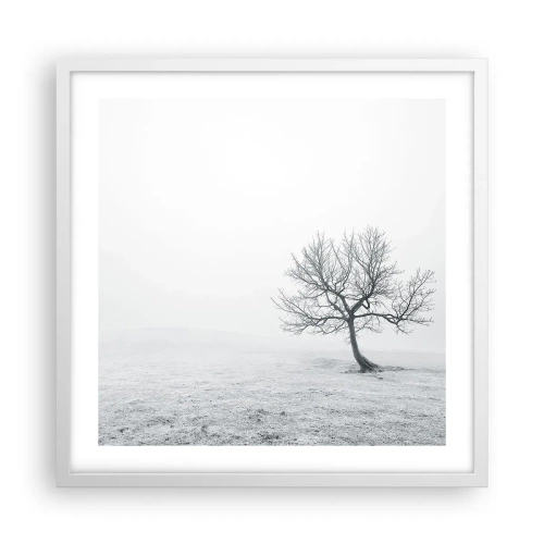 Affiche dans un cadre blanc - Poster - Contre le néant - 50x50 cm