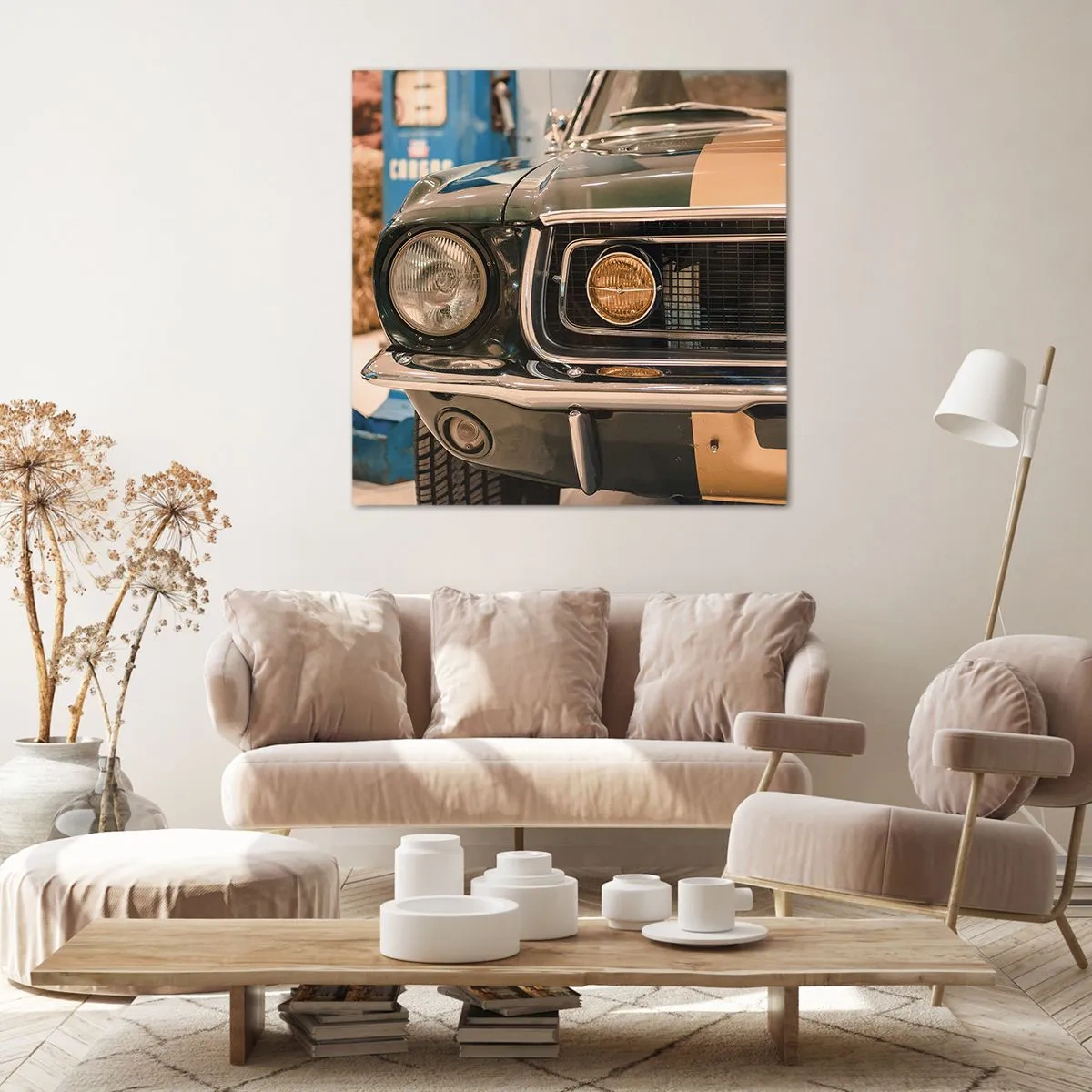 Impression sur toile - Image sur toile - Rencontre avec une légende - 30x30 cm