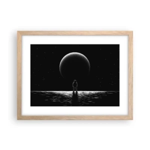 Affiche dans un chêne clair - Poster - Face à face - 40x30 cm