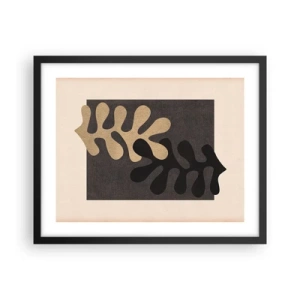 Affiche dans un cadre noir - Poster - Absence et complément - 50x40 cm