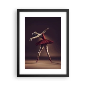 Affiche dans un cadre noir - Poster - Une danseuse étoile - 30x40 cm