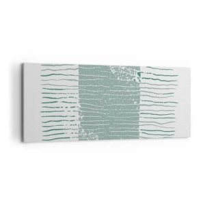 Impression sur toile - Image sur toile - Abstraction de la mer - 100x40 cm