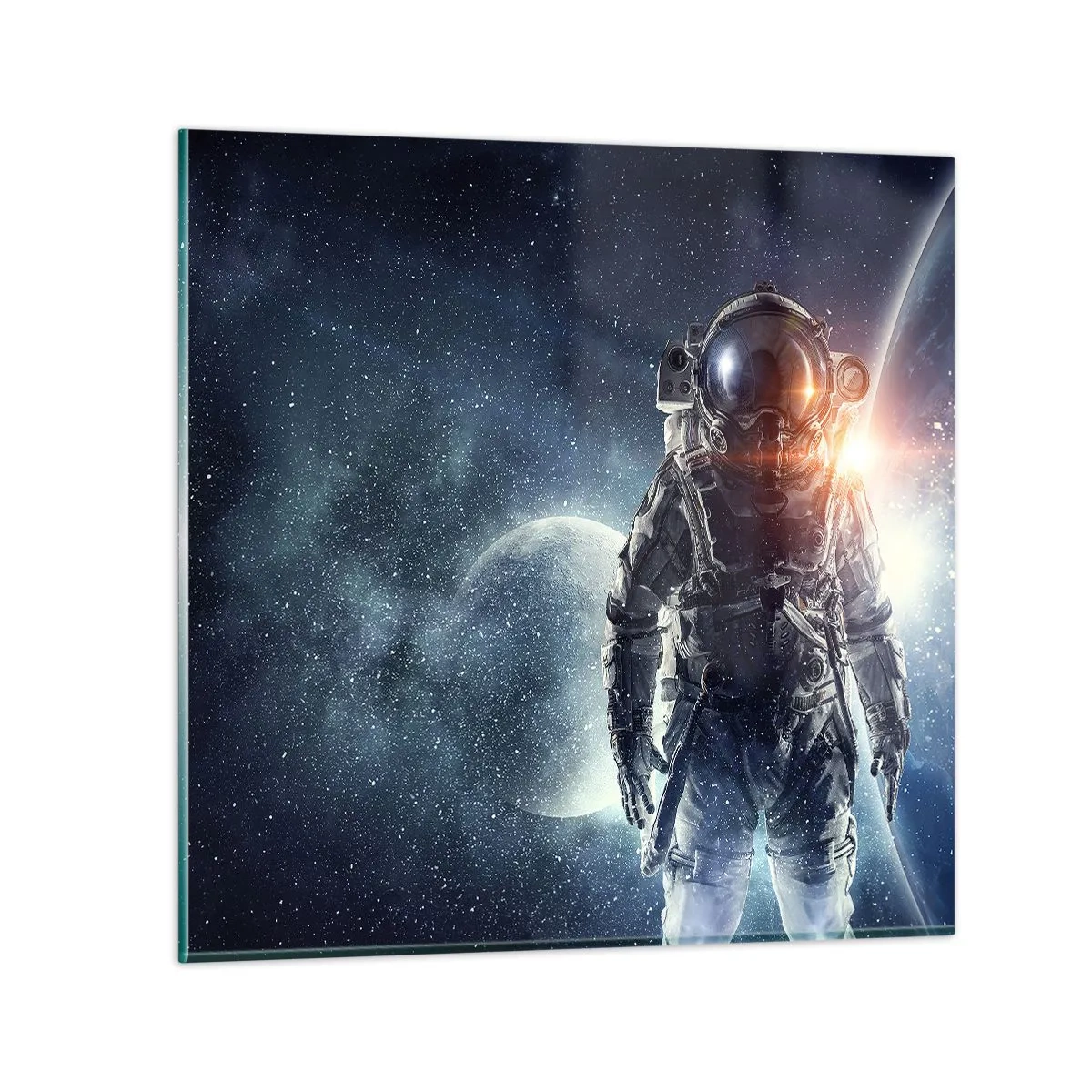 Impression sur verre - Image sur verre - Aventure spatiale - 40x40 cm