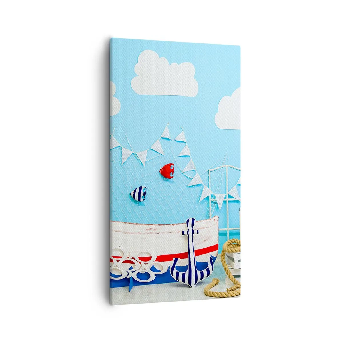 Impression sur toile - Image sur toile - Nostalgie infantile de l'aventure - 55x100 cm