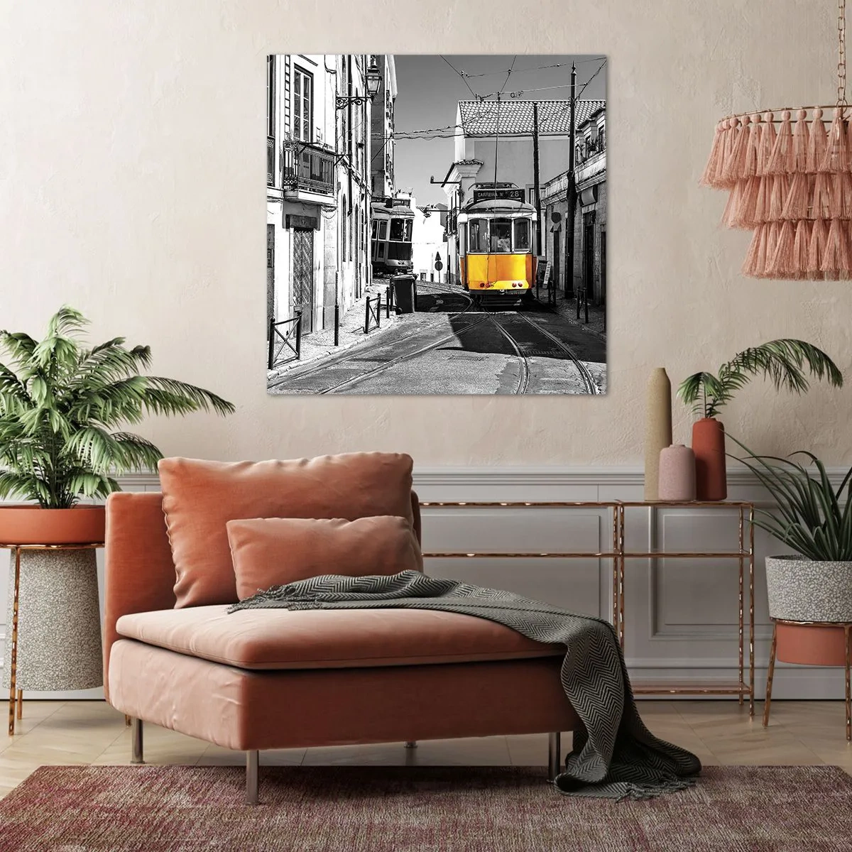Impression sur toile - Image sur toile - L'âme de Lisbonne - 30x30 cm