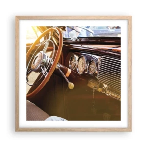 Affiche dans un chêne clair - Poster - Souffle de luxe venu du passé - 50x50 cm