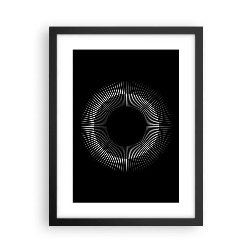 Affiche dans un cadre noir - Poster - Soleil noir - 30x40 cm