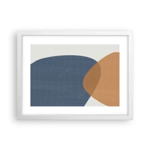 Affiche dans un cadre blanc - Poster - Ovales et influences - 40x30 cm