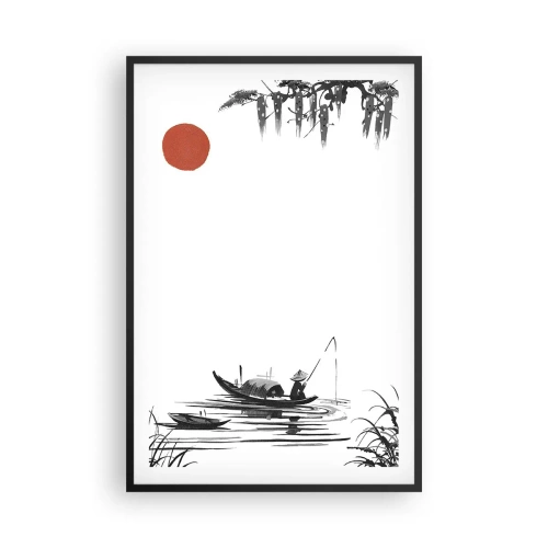 Affiche dans un cadre noir - Poster - Après-midi asiatique - 61x91 cm