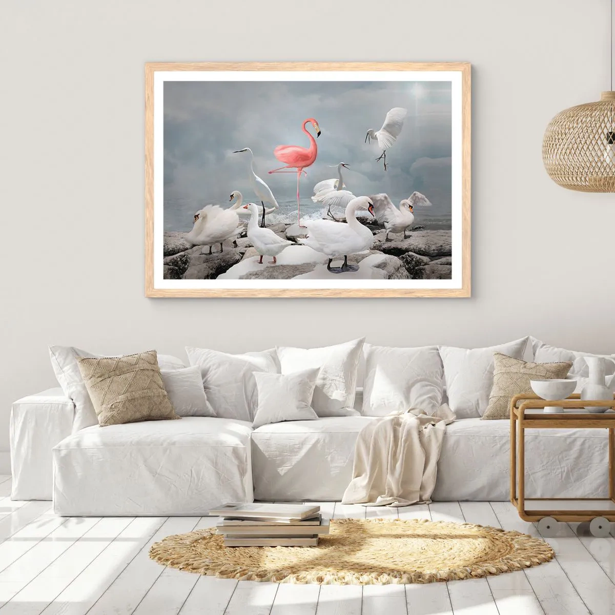 Affiche dans un chêne clair - Poster - Comment suis-je arrivé là? - 50x40 cm