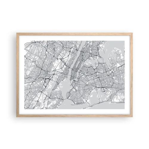Affiche dans un chêne clair - Poster - Anatomie de la métropole - 70x50 cm