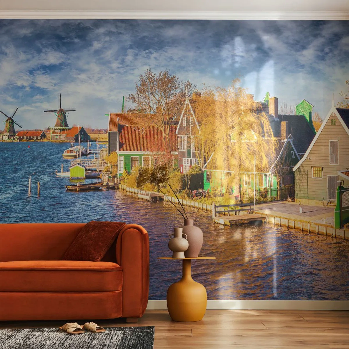 Papier Peint Photo Premium Canvas - C'est pareil depuis des lustres - Paysage, Ventilateur, Pays-Bas - 250x175 cm