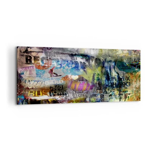 Impression sur toile - Image sur toile - Collage de souvenirs - 100x40 cm