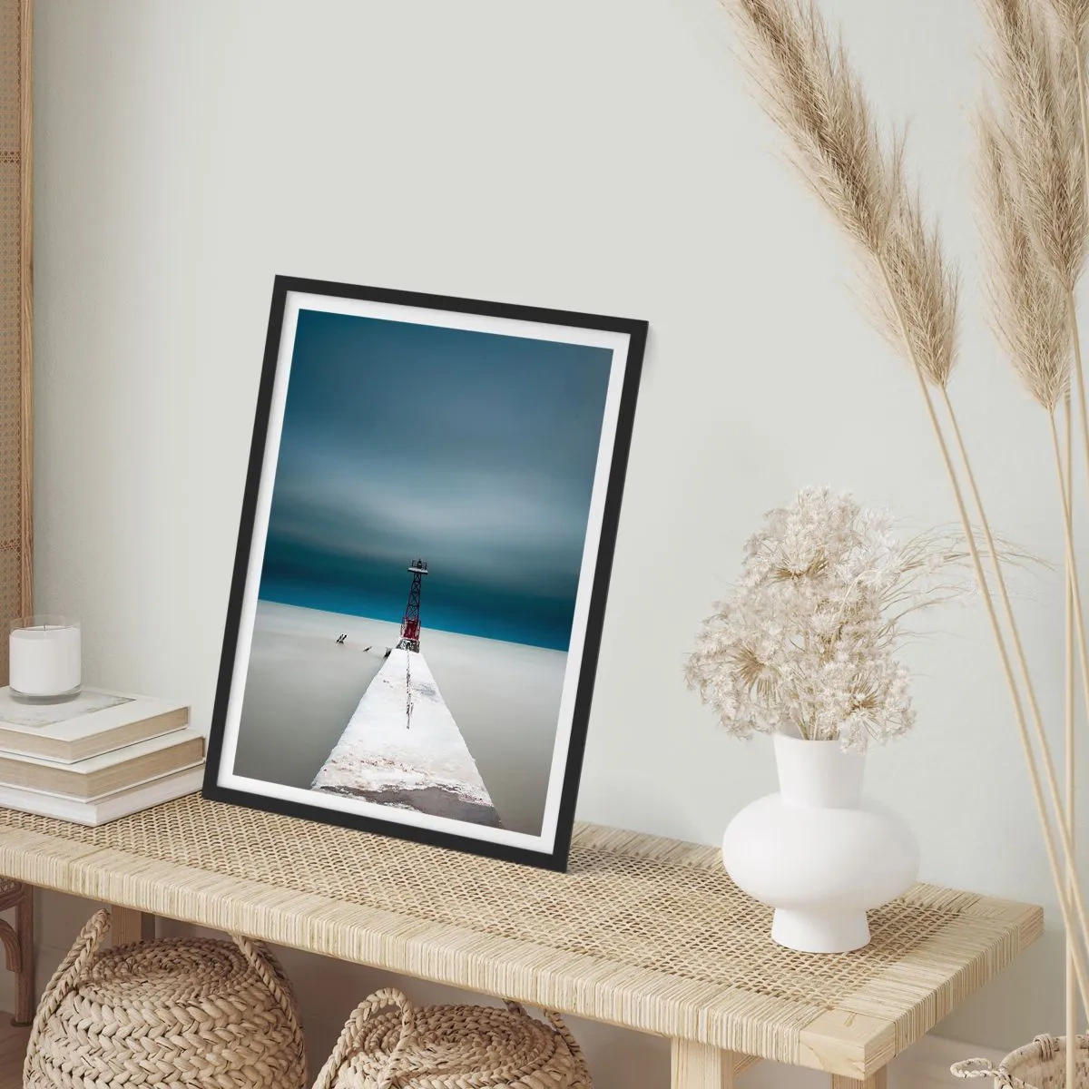 Affiche dans un cadre noir - Poster - À la rencontre de l'immensité - 70x100 cm