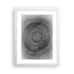 Affiche dans un cadre blanc - Poster - Signe du temps - 30x40 cm