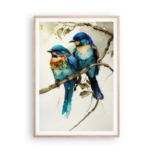 Affiche dans un chêne clair - Poster - A-t-il été offensé ? - 70x100 cm