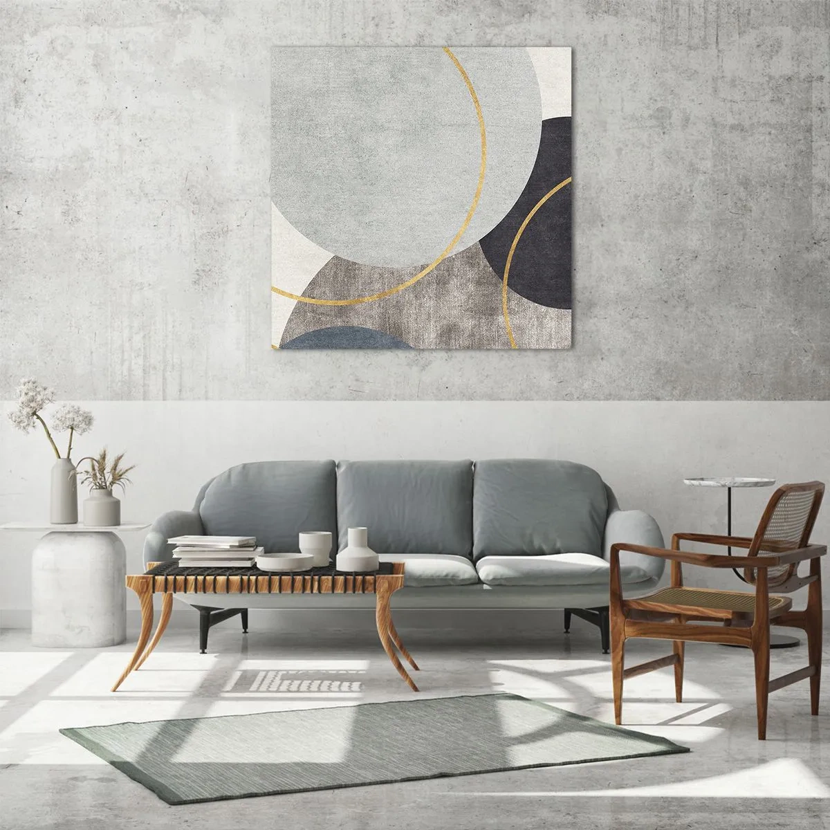 Impression sur verre - Image sur verre - Cercles sur cercles - 50x50 cm